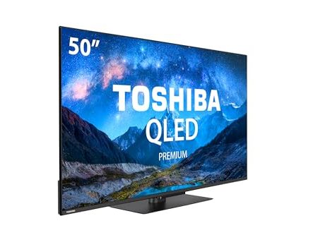 Toshiba 50QV3F63DG QLED-Premium-Fernseher, 127 cm, 4K Ultra HD, HDR, Smart-TV - (MEMC, Dolby Vision und Atmos, Bluetooth, rahmenloses Design)