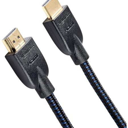 Amazon Basics Geflochtenes HDMI A - Kabel, 0.9 m, Schwarz