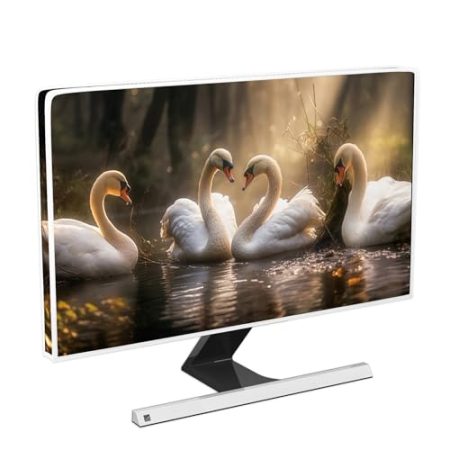 Baocicco Eule Wasserdicht 22, 23, 24, 25 Zoll Antistatisch Staubdicht LCD/LED/HD Natürliche Tiere Desktop Computer Monitor Abdeckung Monitor Zubehör Laptop TV LCD Bildschirm Dekoration für Tablet