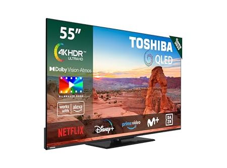 Toshiba TV 55 Zoll 55QV3463DG UHD QLED Smart TV PEANA