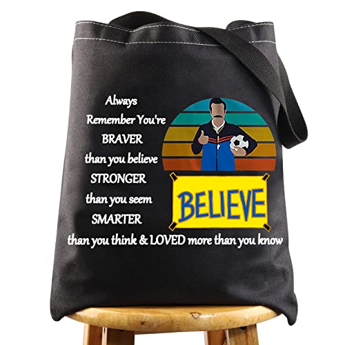 LEVLO Believe Ted Fans Kosmetiktasche Make-up-Tasche Ted TV Show inspiriert Geschenke You Are Braver Stronger Smarter Than You Think Ted Zipper Pouch Bag
