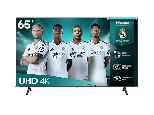 Hisense Smart TV 65 Zoll 4K Ultra HD 2025 65A6Q, Smart TV VIDAA U8, Dolby Vision, HDR 10, Game Mode Plus, Alexa Built-in, VIDAA Voice, Tuner DVB-T2/S2 HEVC 10, Lativù 4K, 65 Zoll, 2025 LED