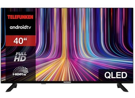 Telefunken QLED TV 40 Zoll Fernseher Full HD Android Smart TV (HDR, Triple-Tuner, Bluetooth) QF40AO750S