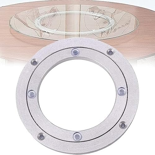 Aluminiumlegierung Drehkranz strapazierfähiges Kugellager Drehteller für Restaurants Esstisch Kuchen Dekorationen TV Monitor Ständer 1.00V