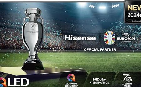 Hisense 65A79NQ Smart-TV, 65 Zoll, 4K, DLED, DVB-T2, HEVC(H.265), Schwarz
