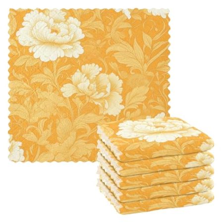 EtherSpher Geschirrtücher im chinesischen Stil, saugfähig, Küchenhandtücher, Valentinstag, Geschirrtuch, Zubehör, Para Mesas, 27,9 x 27,9 cm, 6 Stück