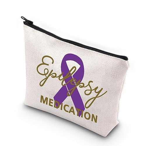 XYANFA Tasche für Epilepsie-Medikamente, Zubehör, Epilepsie-Krieger, Geschenk für Epileptiker, Anfallswarnung, Epilepsie-Geschenk, Epilepsie-Bewusstseins-Tasche, Epilepsie-Medikamente, modisch