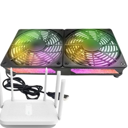 Tragbarer USB-Ventilator | Stabiles, leises Gerät | Stabiles, zuverlässiges Zubehör | Laptop-Kühlpad für Tablet, TV-Receiver, Router | Effiziente Kühllösung für Elektronik