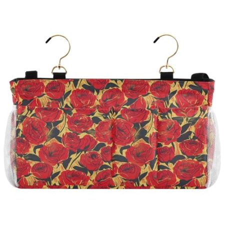 EtherSpher Nachttisch-Caddy, Bett-Organizer, Aufbewahrungstasche, Schlafsaal, Bett für TV-Fernbedienung, Handys, Zeitschriften, Tablets, Zubehör