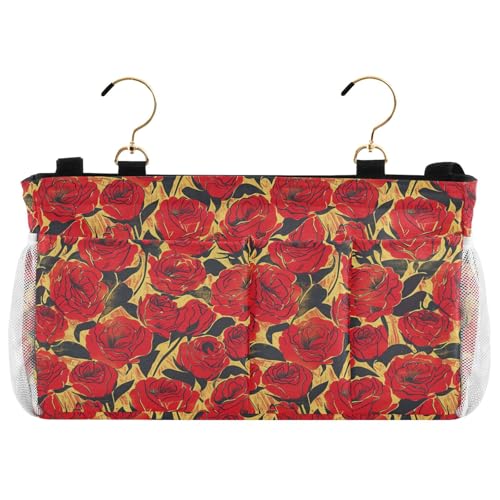 EtherSpher Nachttisch-Caddy, Bett-Organizer, Aufbewahrungstasche, Schlafsaal, Bett für TV-Fernbedienung, Handys, Zeitschriften, Tablets, Zubehör