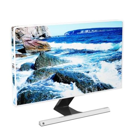 Baocicco Staubschutzkappen für Meeresmonitore, 55,9 cm, 61 cm, 61 cm, 63,5 cm, Marineblau, Küstenriff, Cliff, Monitor, Zubehör, Laptop, TV, LCD-Bildschirm, Computer-Dekoration für Tablet