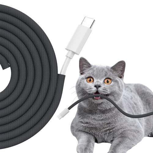Kabelschutz von Pets No Chew, 0,64 cm (1/4 Zoll), 3 m, Kabelschutz für Haustiere, flexible Kabelhülse, Kabelmanagement für TV/Computer/Elektrokabel/Handy-Ladekabel