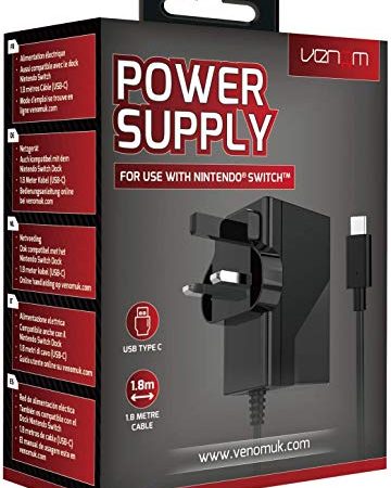 Venom Nintendo Switch Power Supply (kompatibel mit Konsole, Dock und Pro Controller) (Nintendo Switch)