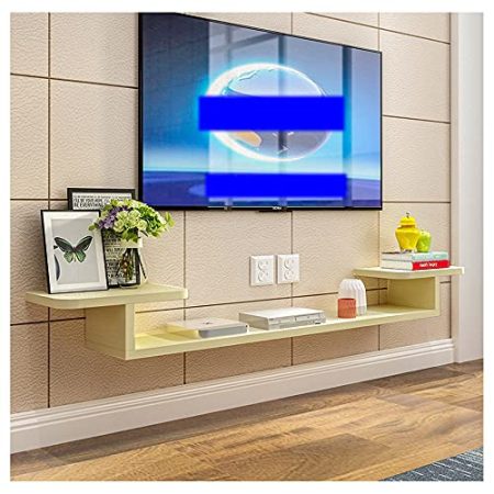 WFENG Schrank an der Wand/Hängeboard Wohnwand,Mit Geöffneten Lagerung und Kabelmanagement Hängeschrank,Starke Tragfähigkeit/B / 120×20×15cm